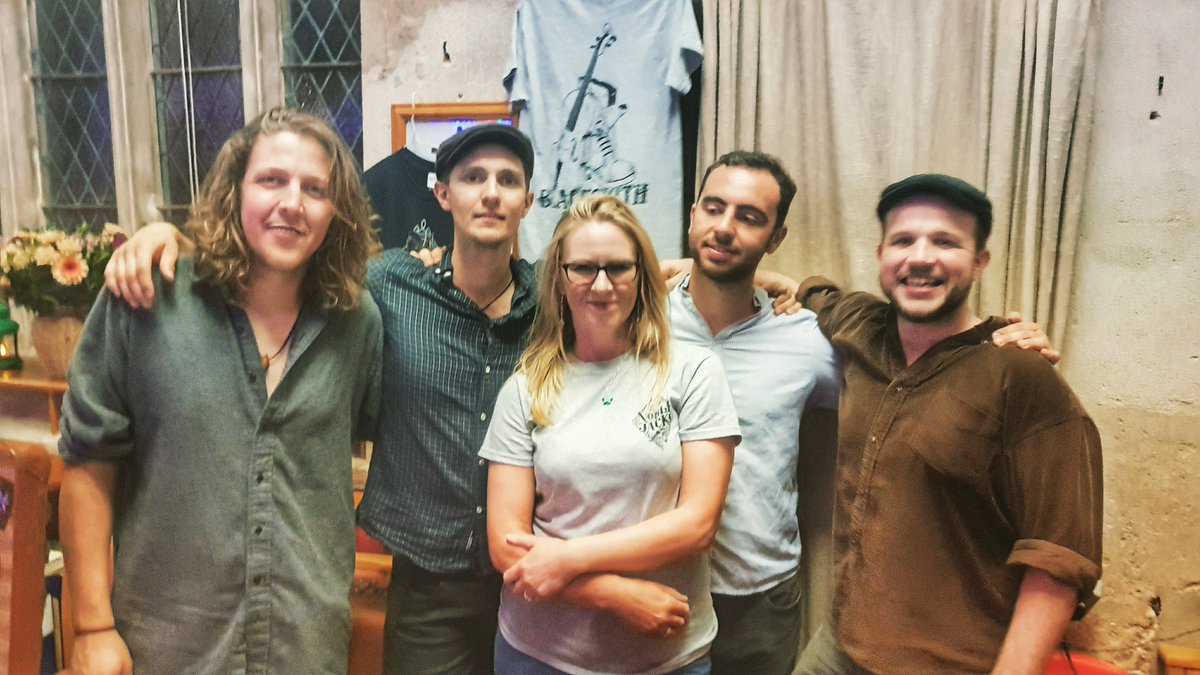 Great night last night....finally got my pic with the band.... <a href="/Noble_Jacks/">Noble Jacks</a> thanks <a href="/Rivieraphoto/">Riviera Photography</a> for taking pic #happygirl #blacksmithstomp