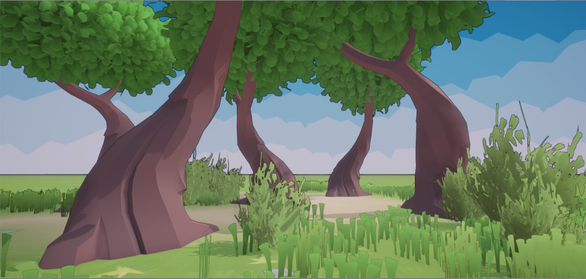 HarvestHandGame's tweet photo. We've been at it again with more flora assets!

Would you believe that everything is vertex coloured other than the grass and leaves?

#screenshotsaturday #indiedev #gamedev #madewithunity #HarvestHandsGame https://t.co/LUHR3uht3U
