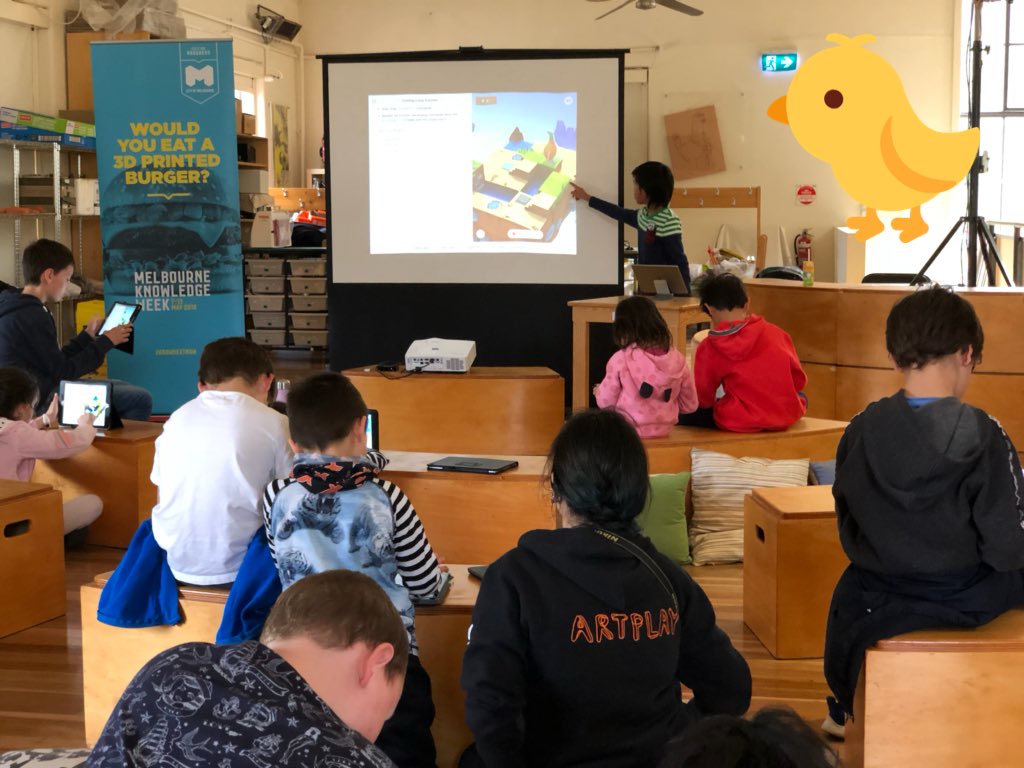 yumaSoerianto's tweet image. So excited to teach #coding at the Melbourne Knowledge Week! #Swiftlang #SwiftPlayground #MKW18 @AppleEDU