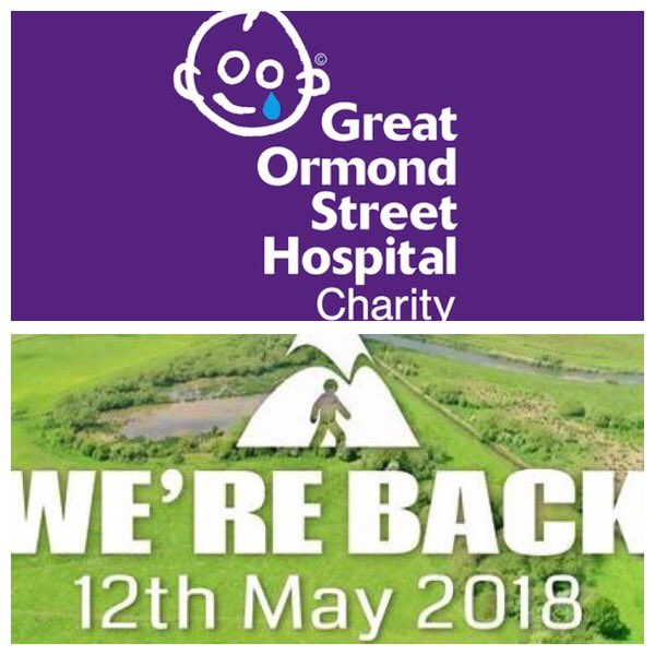 Today’s the day @sarahvfrost1 and her OM’s take on 25k all for our amazing charity GOSH #rememberwherethemoneygoes @thebirdlane @SDEBDD @JohnCEnglish1 @GreatOrmondSt @premierinn