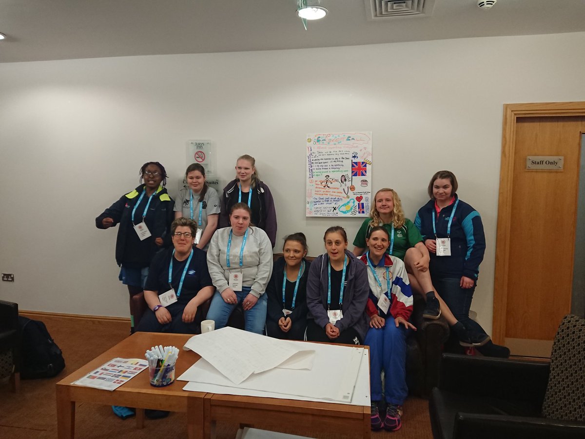 JazzOwen92's tweet photo. Basketball (F) enjoying #teambuilding activities! The squad have loved thinking about what being part of Team SOGB means to them!! 🏀 @SOGreatBritain @DOSportCoaching @EmilySogb @laura_b1983 @AndreaManson1 #AbuDhabi2019 #TEAMSOGB #BasketballF https://t.co/rR54r105ww