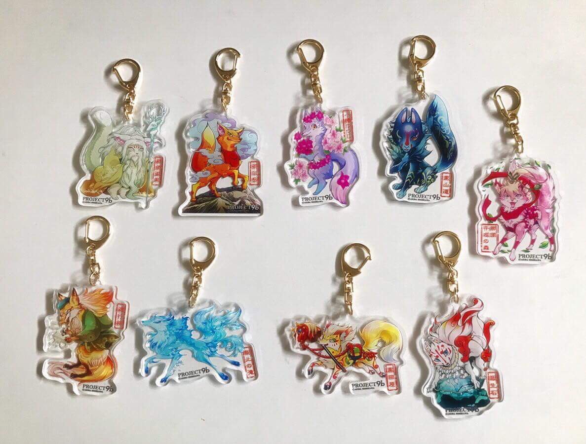 ☆かのかの⭐︎様✨九尾狐ちゃん✦秋のキーホルダー ☆