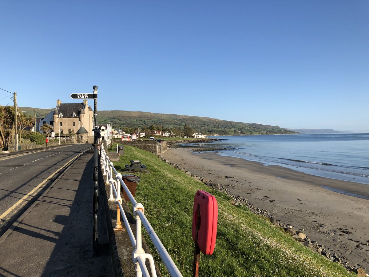 RobMcConnell1's tweet photo. Stunning morning in Ballygally for the SQS Tech Team Cycle - Bring Sun Cream ! #SQSCycleChallenge @NSPCCNI @SQS_GROUP https://t.co/6gYH7iVbOP