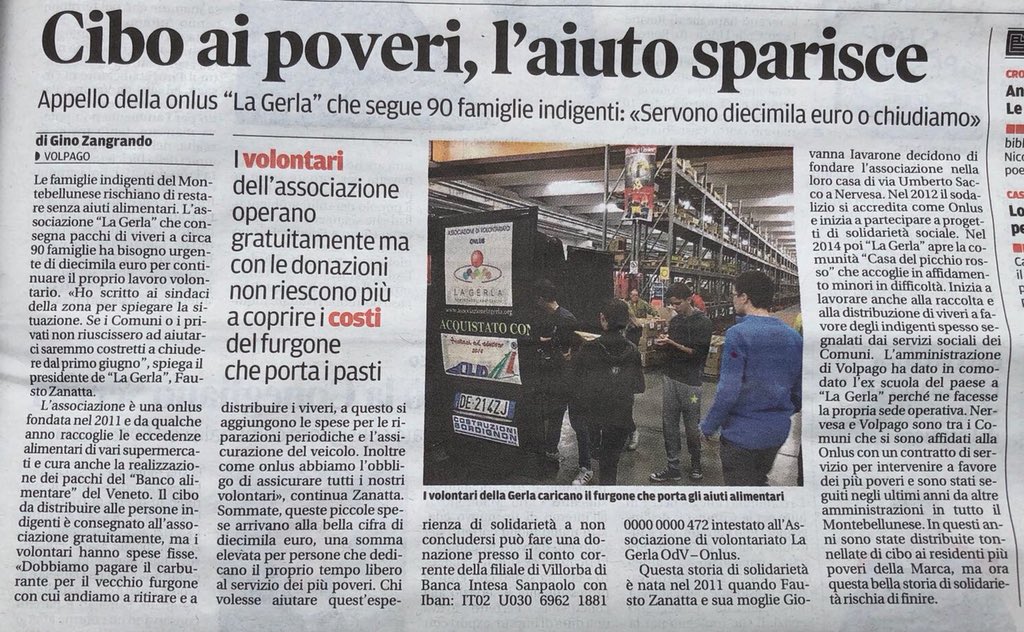 FaustoZanatta's tweet photo. difficile scrivere e non imprecare; 
comunque un GRAZIE va a tutte quelle persone che hanno dato anche un solo minuto per l'Associazione. https://t.co/2oyKUmju5c