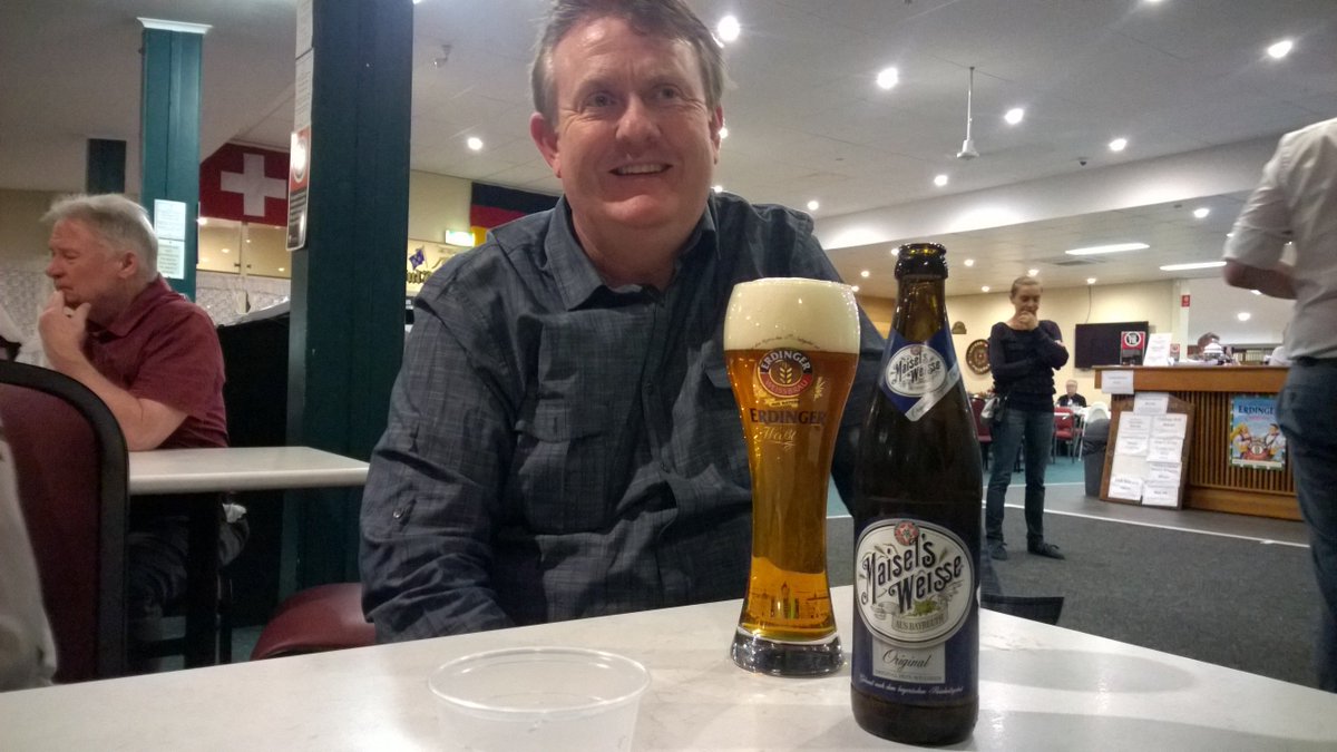 TwitRRathy's tweet photo. Wkend18... A quiet one.. Climatising for August - a little piece of Bavaria in Tempe #FridayNosh https://t.co/etavk8OMfK