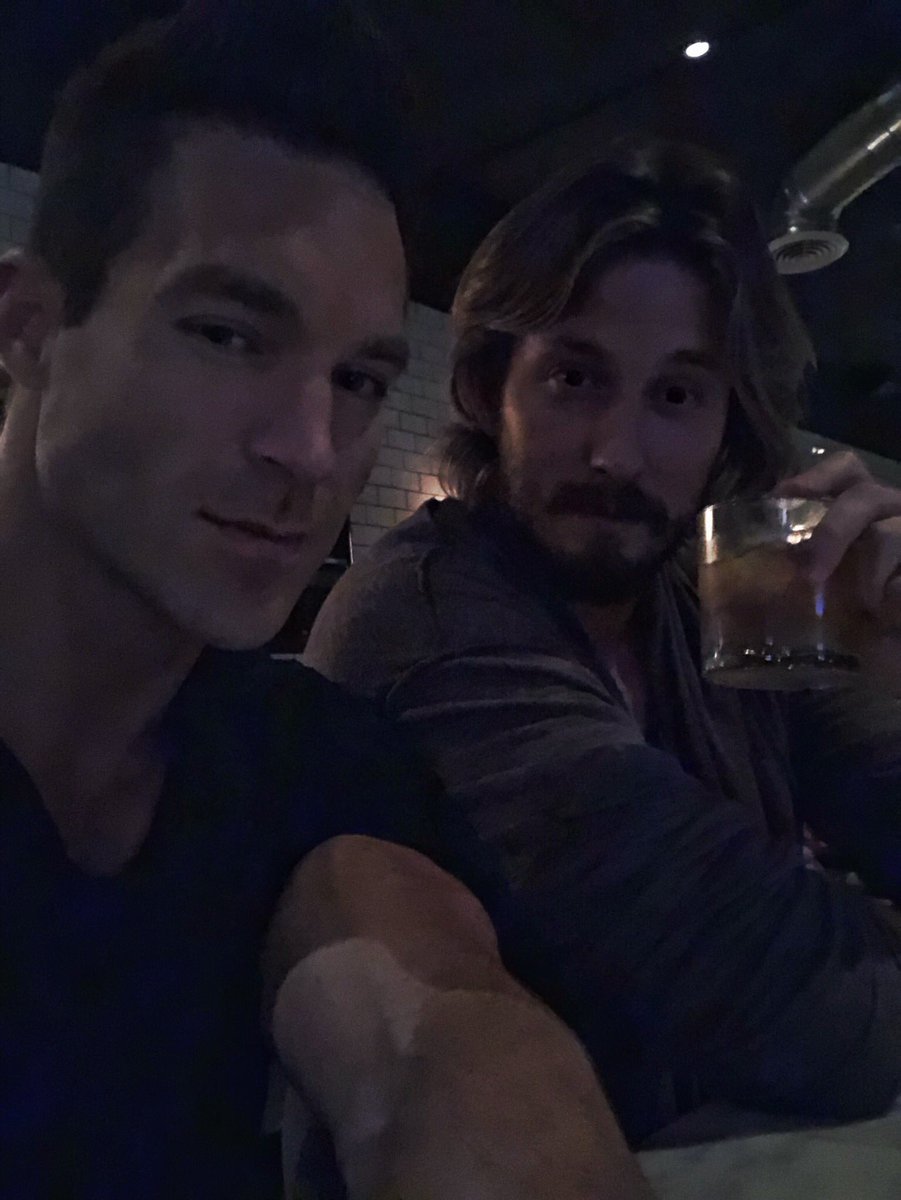 Kyle_Clarke's tweet photo. Whiskey with @omridge. https://t.co/m0UyW1KX2P