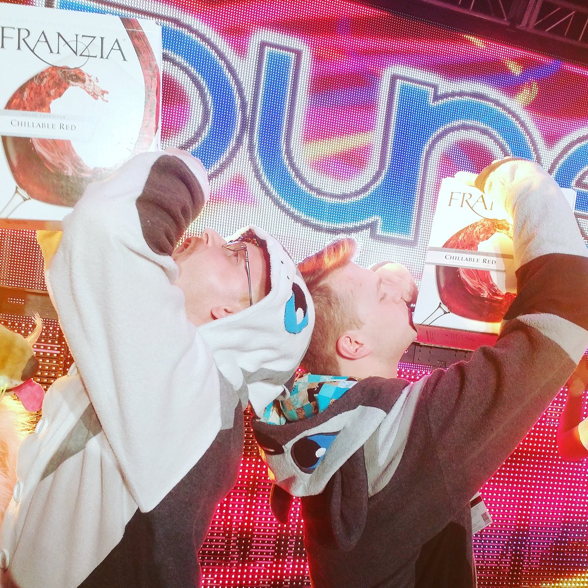RenTheFox's tweet photo. @MarflesMalamute and @AlphaWuffeh at the dance yesterday at @BiggestLittleFC #BLFC #BLFC2018 #Furry #Furries #FurryCon #LitAF #Balling #Ballin #Baller #BallerAF https://t.co/qO2Fg377zq
