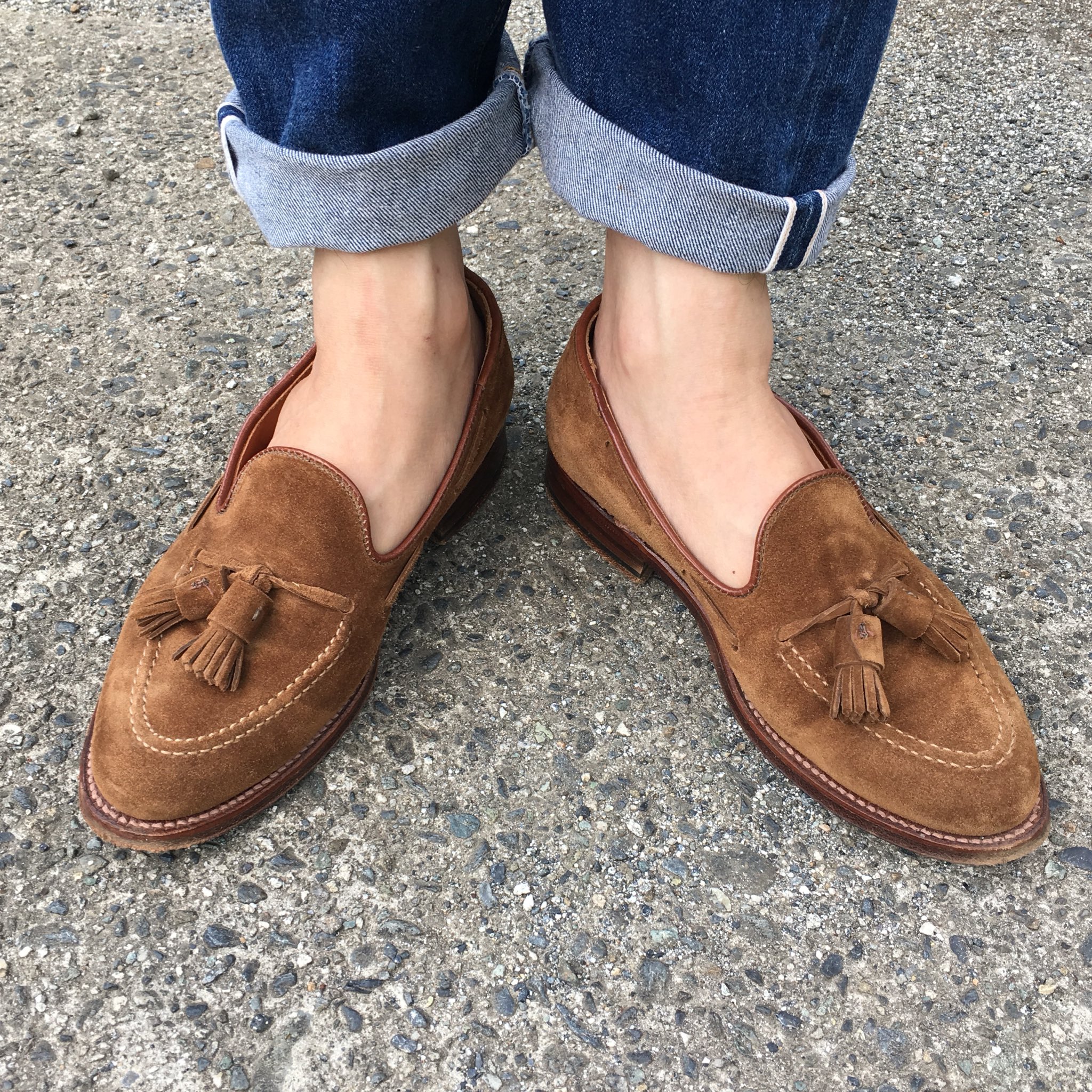 全ての ALDEN オールデン ブラック タッセル スエード 楽天 ネイビー