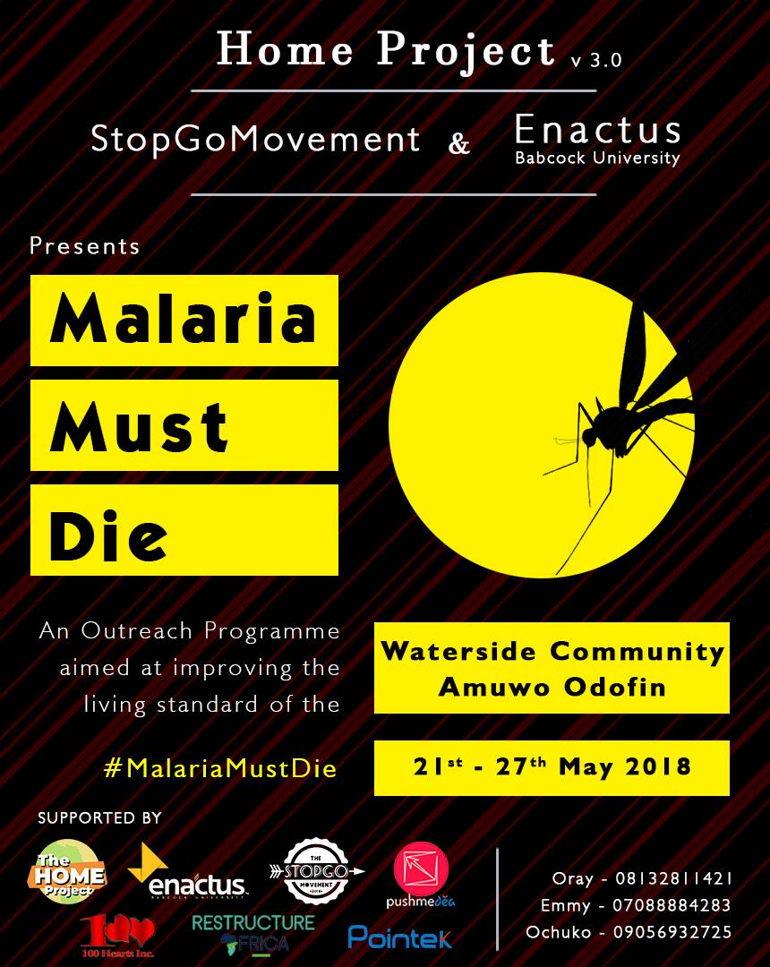 Lagos are u ready,  may 21st- 27th 2018
#weallwin ##homeproject 3.0 #MakeImpossiblePossible #MalariaMustDie