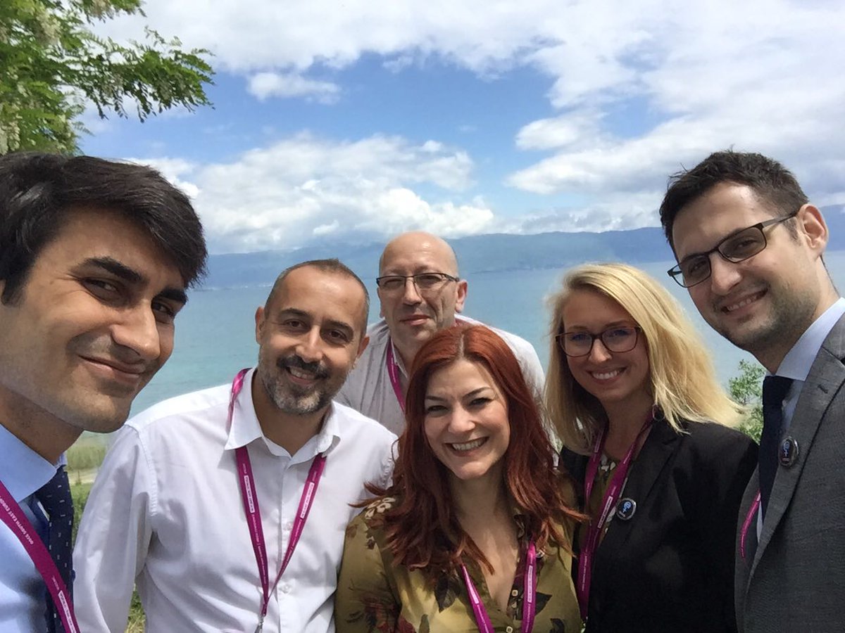 snunnerus's tweet photo. On the beautiful shores of lake #Ohrid, working with a great @OSCE_Skopje team on #JournoSafe during #SEEMC. #mediafreedom https://t.co/WlTYy6aDmp