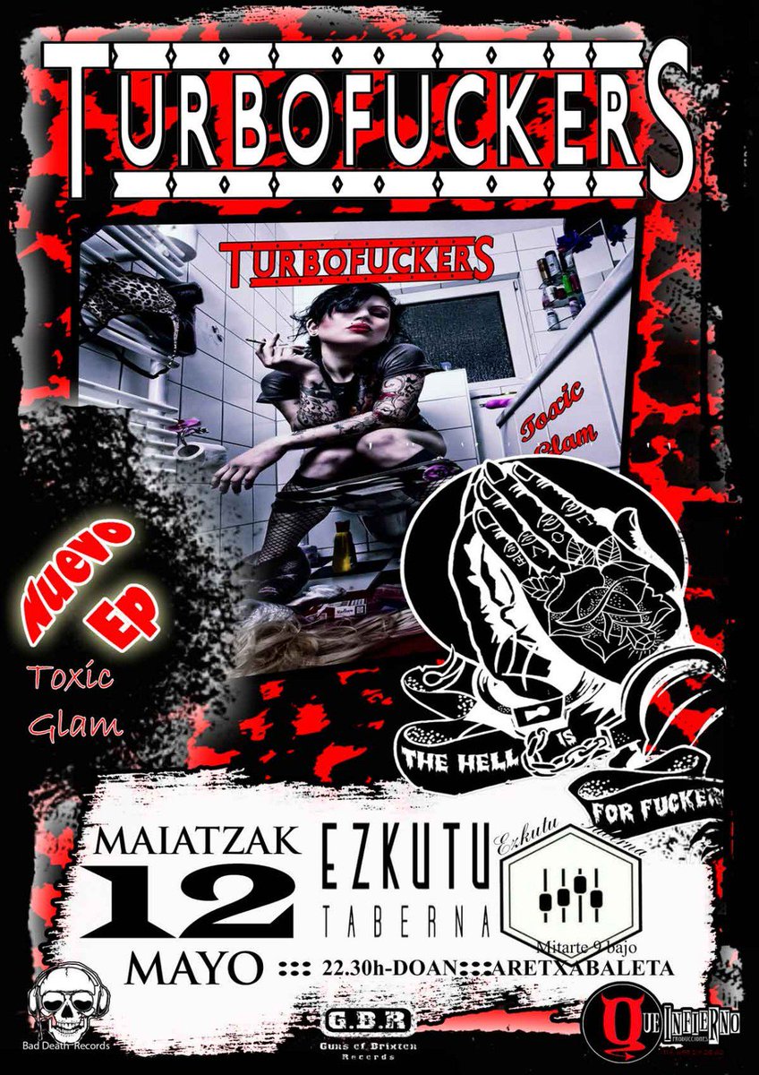 QueInfierno's tweet photo. @Turbo_Fuckers en #aretxabaleta hoy a partir de las 22'30h https://t.co/IbUSjNKOgP