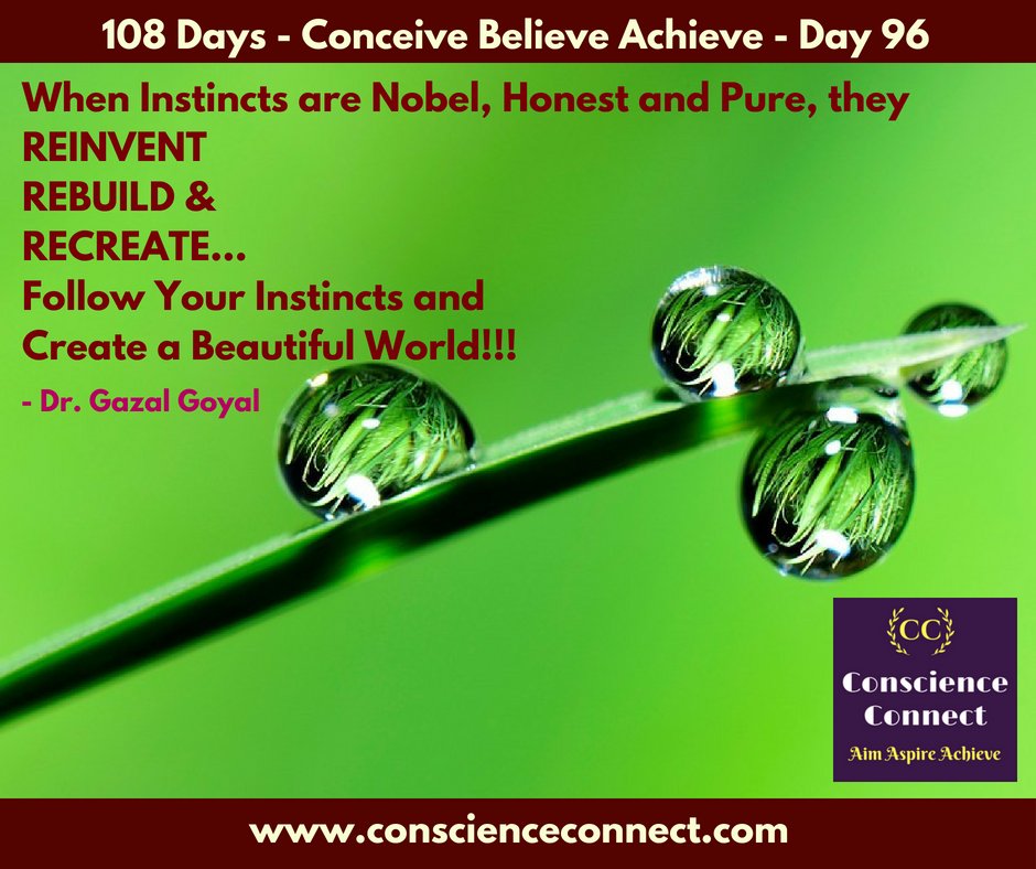 gazal_chetan's tweet photo. Noble Instincts is all About Making a Difference in this World.
To ReBuild, ReCreate and ReInvent something demands Out of Box Thinking.
#Conscience_Connect #Creativity #Build_Yourself
#Make_a_Difference
#Inspirational
#108DaysConceive_Believe_Achieve #DrGazalGoyal https://t.co/hnMAnupemq