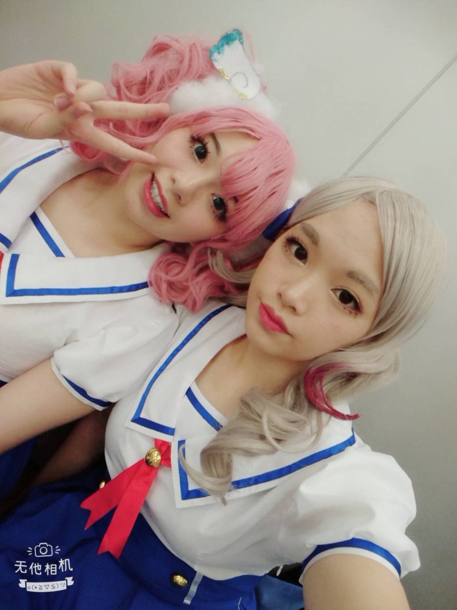 saba_nikame's tweet photo. CWT✩PARTY 23 地下街場
跟搭檔搭まど凜💝💙
#黒澤凜 
#天羽まどか 
#アイカツ 
#コスプレ https://t.co/y7YrqacOwn