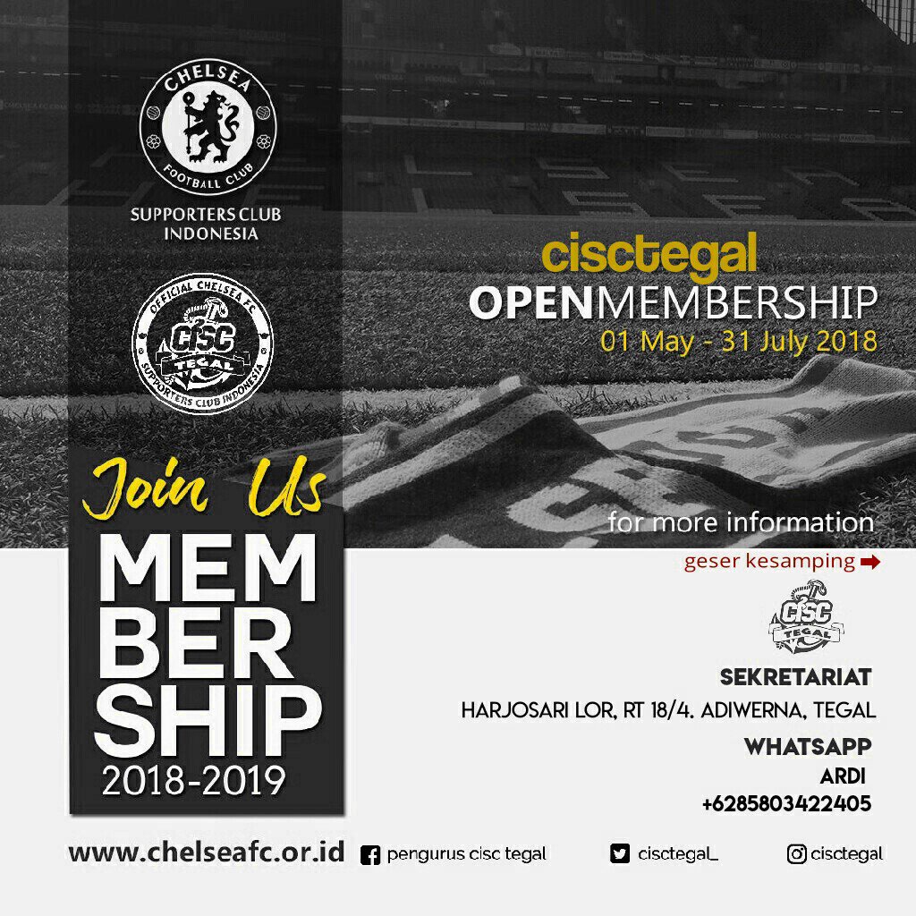 CISCtegal_'s tweet photo. OUR FINAL MATCH IN THIS SEASON 👊
English premier league #38
-
⚽  Vs. Newcastle
📅 Minggu, 13 MEI 2018
*ADA DOORPRIZE

@chelseaindo @CISCjatengdiy @infotegal
#ThisIsCISC #CISCtegal #tegallakalaka
#CISCjatengdiy #ChelseaIndo 
#Chelseaindonesia #ChelseaIndo #SambutRamadhan #NEWCHE https://t.co/TYzmSZ8aeJ