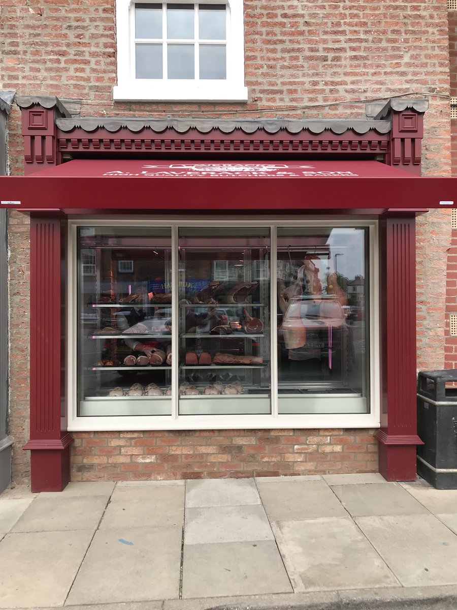 Who says the High Street is dying? Great to see a brand new butchers shop Laverack and Son <a href="/ButchersLav/">Laveracks Butchers</a> opening in Pocklington this week. Marvellous.