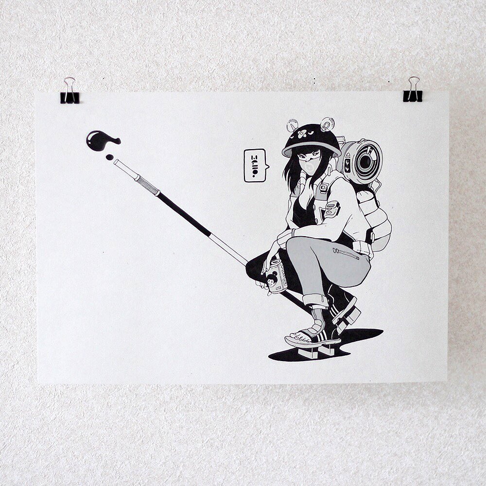 Rival Fox 16.5" x 11.5" Art Print. Stamped and limited to 50 pieces @ https://t.co/uyXdyErjB1 