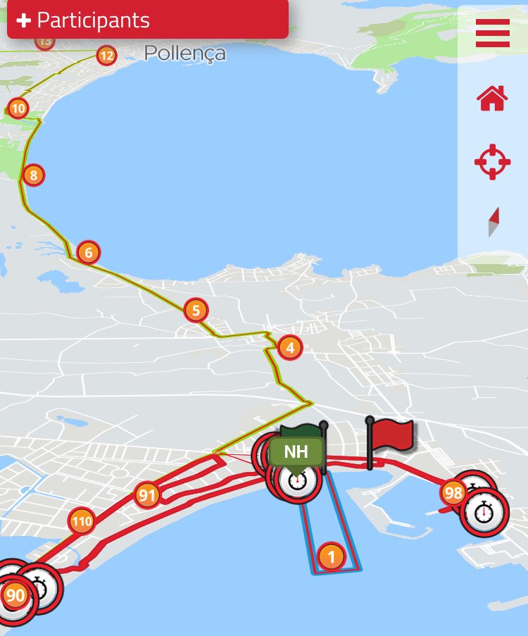 The old man <a href="/nrhoward/">nick howard</a> has completed the swim. That’s a good start. Drowning is unlikely to happen anywhere else on the course #IronMan #Mallorca #swim #complete
