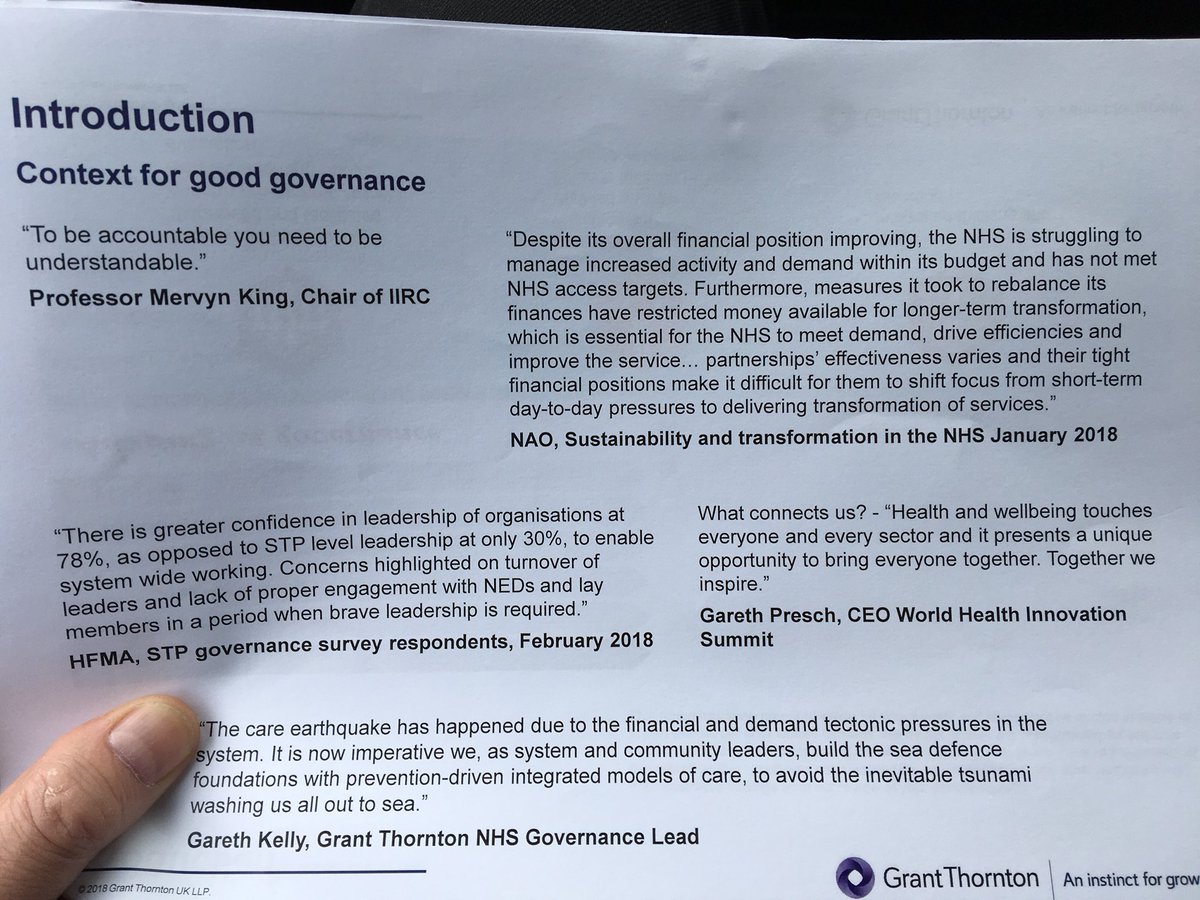 Just came across this. Interesting read on good governance, health and well-being with our CEO @GarethPresch #whis #whisnotts supporting our community’s health and well-being 💡@GrantThorntonUK @amirhannan @carlisleambass #NHS