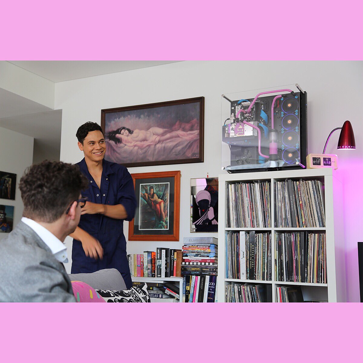 Dressed for dress code DING DING I’M GAY check out our YouTube channel for episodes #QueerTwitter  #DingDongImGay