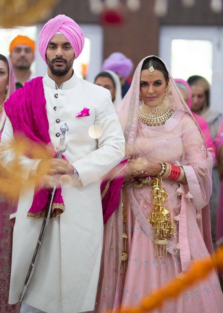 .<a href="/NehaDhupia/">Neha Dhupia</a> finally gets hitched to her long-time rumoured beau and best friend <a href="/Imangadbedi/">ANGAD BISHAN SINGH BEDI</a> ❤️❤️

#NehaWedsAngad #NehaDhupia