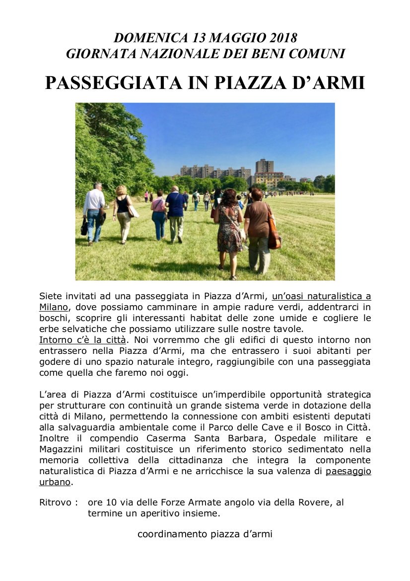OffTopic_lab's tweet photo. #piazzadarmi, questa domenica. https://t.co/34XMC8upLh