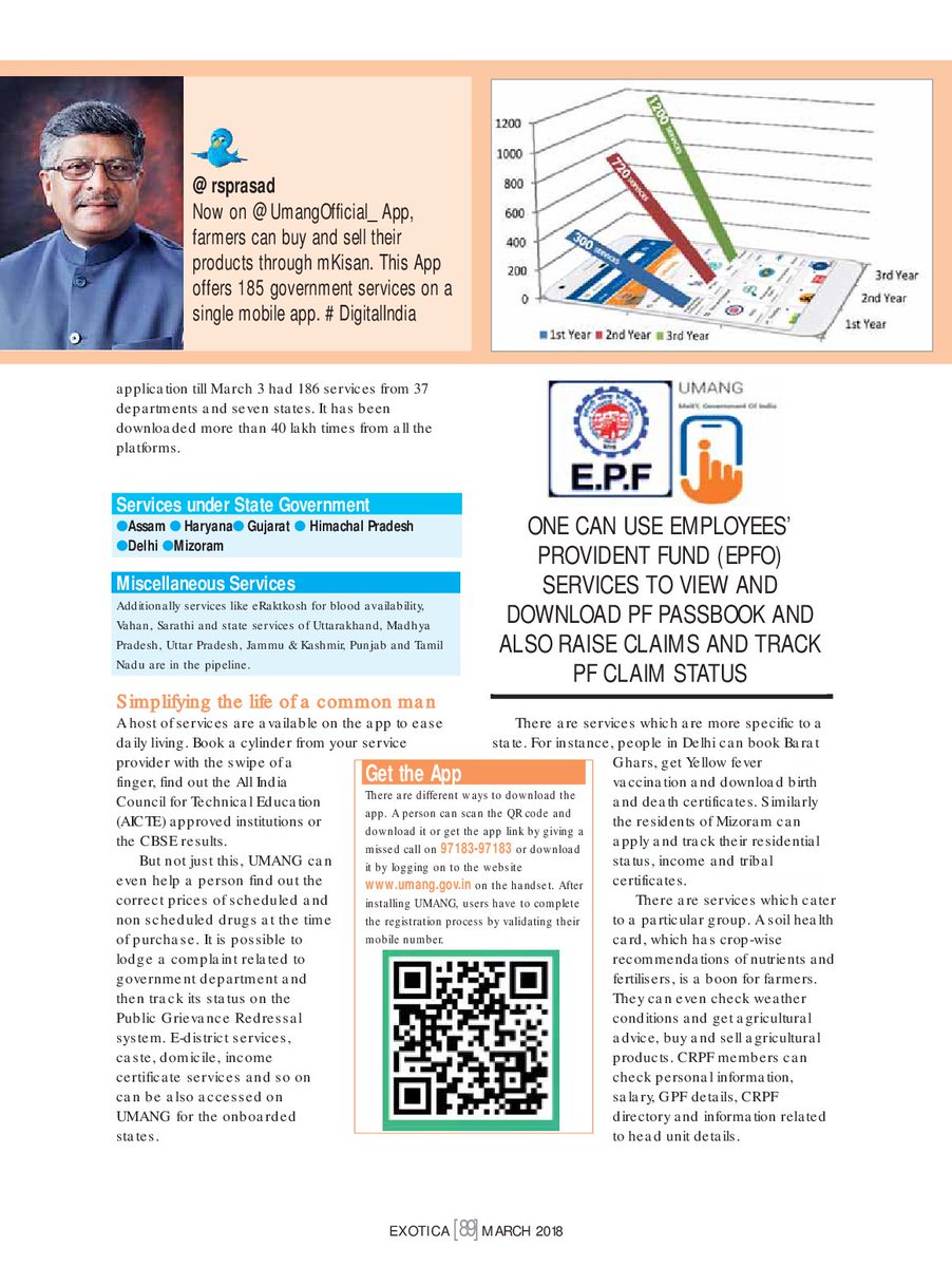 UmangOfficial_'s tweet photo. #DigitalIndiaPrintNews | An article on @_DigitalIndia prog. puts a special highlight on the uniqueness of @UmangOfficial_ App. As quoted by @rsprasad, "Farmers can buy and sell their products through #mKisan available on #UmangApp"
#TechForNewIndia #MobileGovernance https://t.co/M4teBAm7Fc