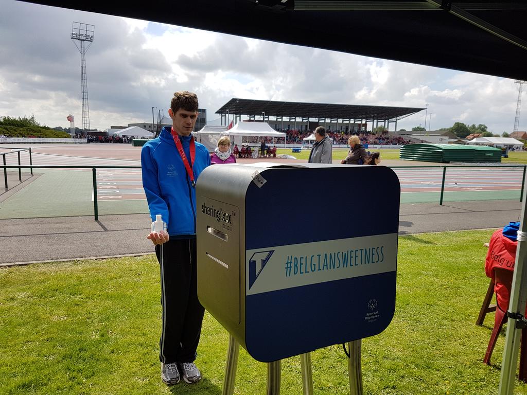 Some sweet animation at <a href="/SOBelgium/">Special Olympics BE</a> with @TienseSuiker #belgiansweetness #thebestisclose