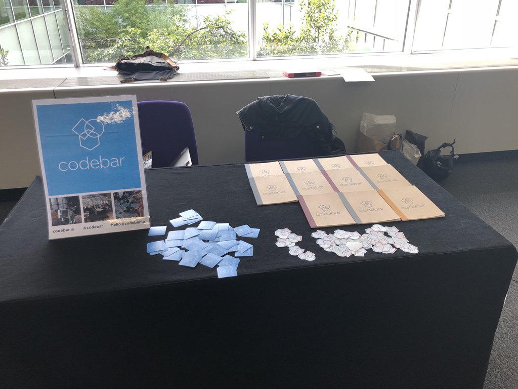 KimberleyCook91's tweet image. Myself and @oliverturner are representing @codebar today at @deltavconf. If you’re here come say hi 😃