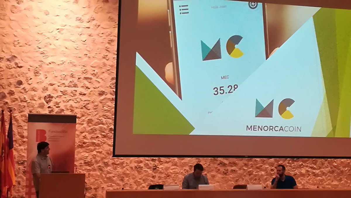 DivulgantTIC's tweet photo. Torn d @caules_joan  #bitcoin fluctua molt. Volien crear @MenorcaCoin moneda amb #blockchain propi amb valor fix 1€ x impulsar #comerç #local #BlockchainParcBit https://t.co/w6tgGnAhg0