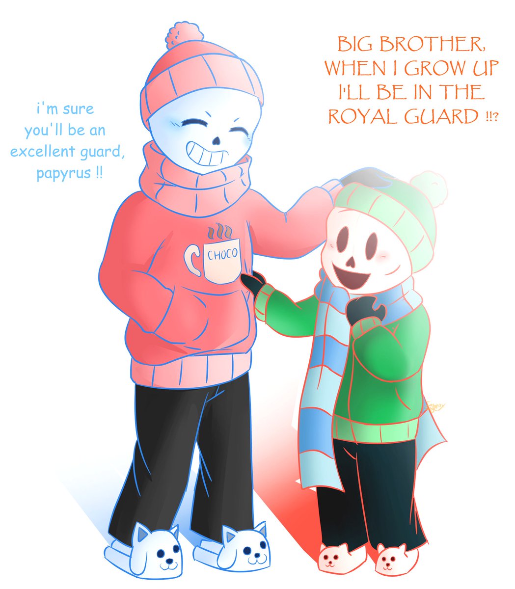 Silghan Sans And Papyrus Children Small Fanart Of Sans And Papyrus From The Universe Of Undertale Hope You Like It Software Used Medibang Paint Do Not Use My