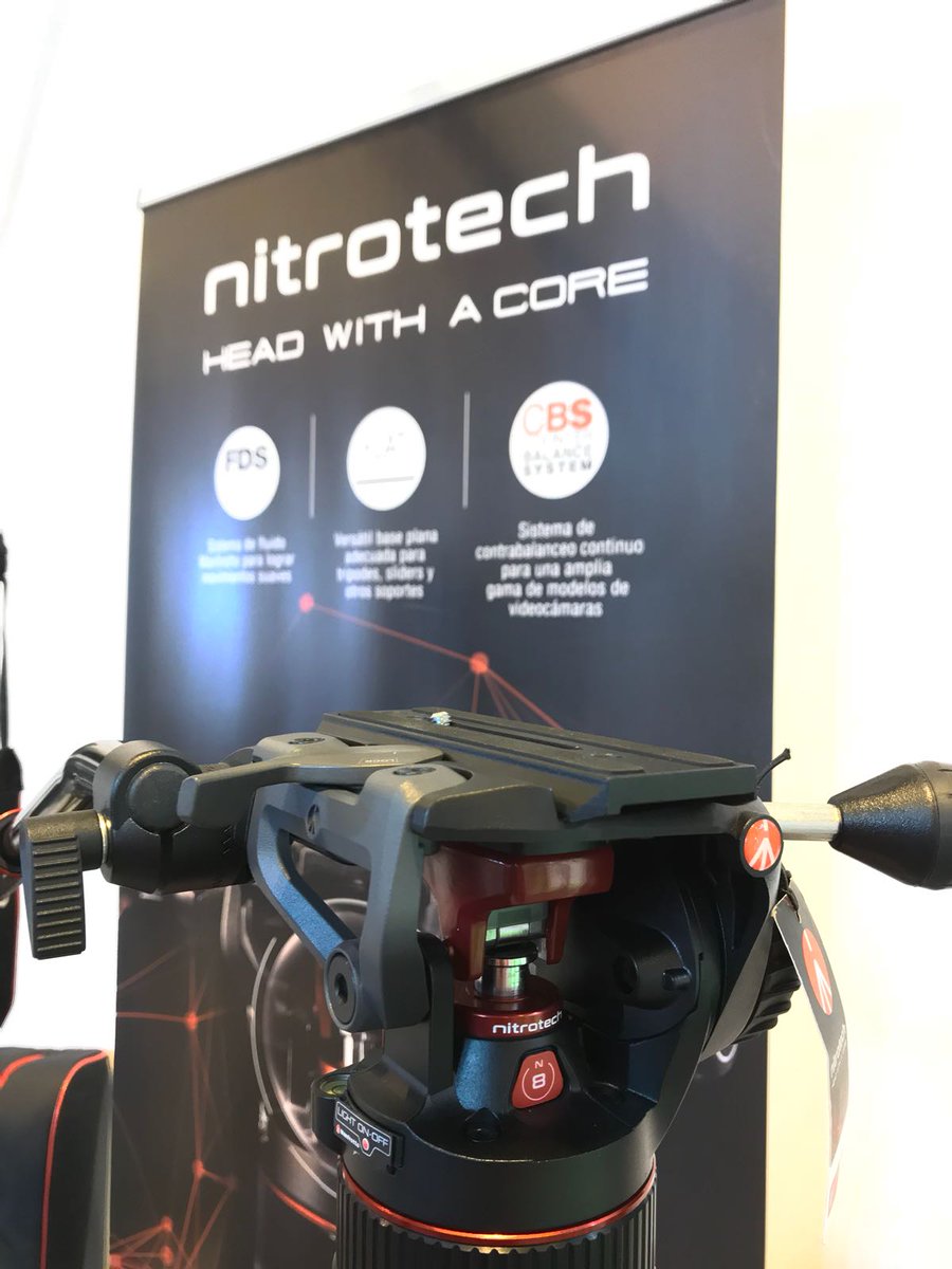 DiseFoto_tweet's tweet photo. ¡Último día en la #BIT2018! ¿Ya conoces la rótula de vídeo #Manfrotto #NITROTECH? O los viajeros #BefreeLive? Pásate por nuestro stand y prueba todos nuestros productos. ¡Te esperamos! https://t.co/ZKV1MXyyrd