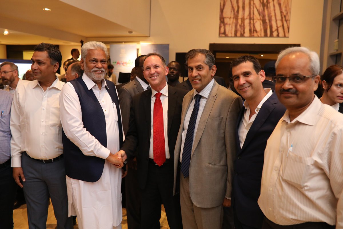 MASHAVisrael's tweet photo. Head of MASHAV Ambassador @GilHaskel hosted a gala reception for high-level country delegations taking part at #Agritech2018 on the occasion of MASHAV’s 60th anniversary #mashav60 https://t.co/GsfSGs5cDM