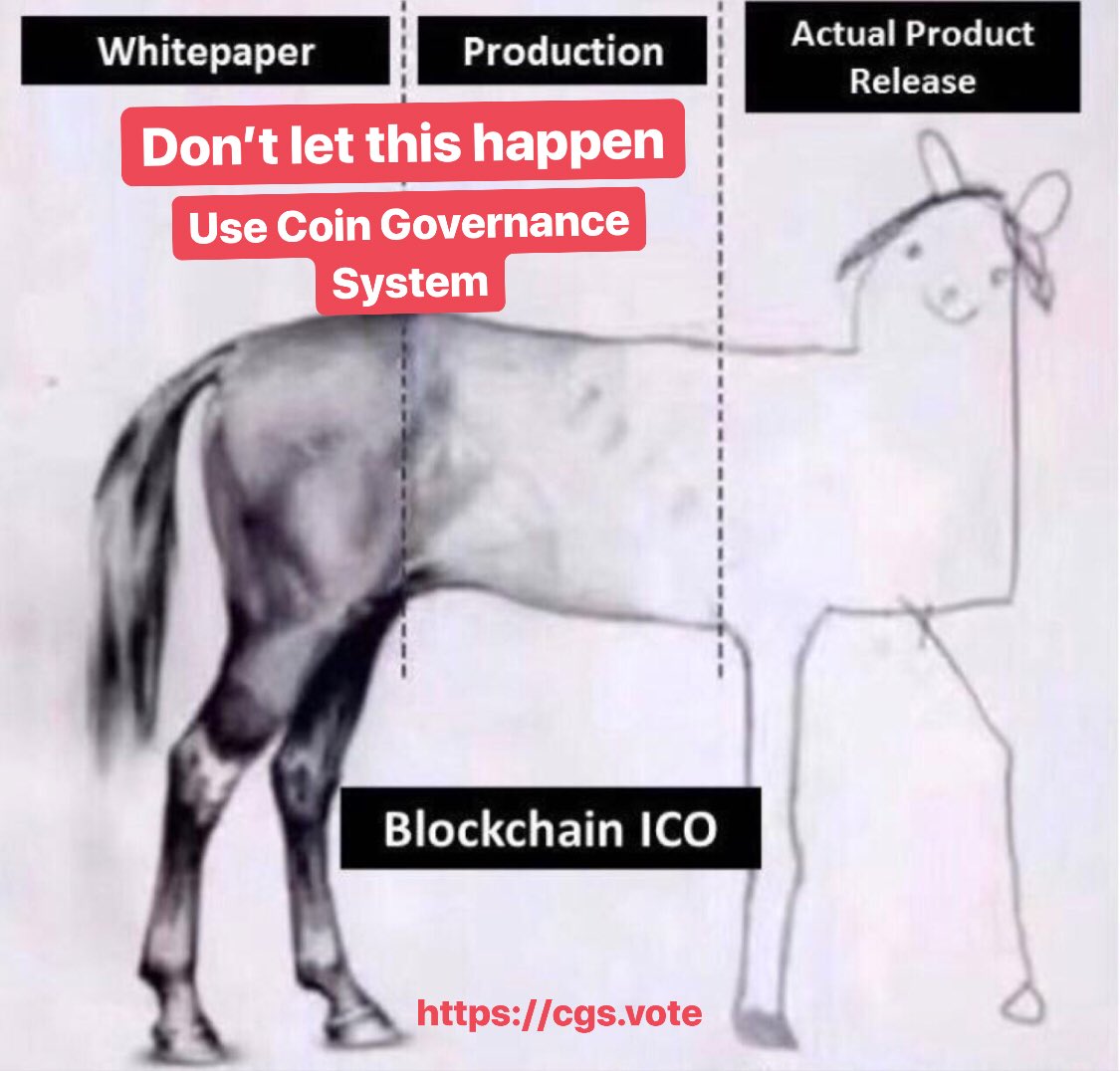 CGS_vote's tweet photo. Don’t let this happen! Use the Coin Governance System #cgs #cgsneeded #blockchain #ico #ethereum https://t.co/aGwEMwOj7g