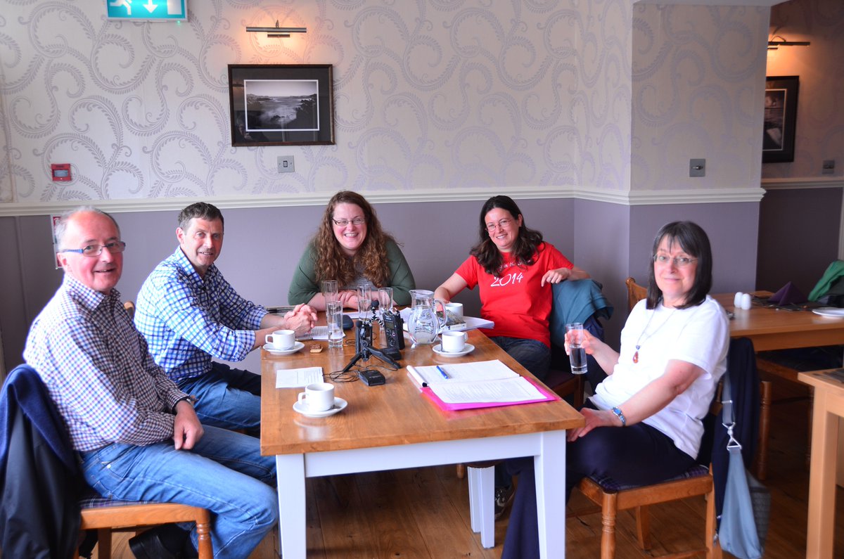 We had a great day recording podcasts with Jim Johnston, Malcolm Bangor Jones, Elizabeth Ritchie of @UHIHistory and Ellen Beard as part of our @robdonncountry project #gaelic #poetry #highlandmuseums