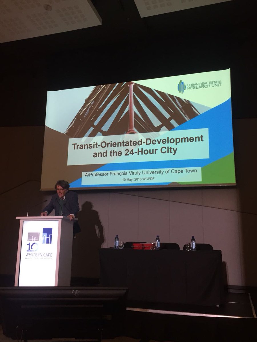 RealUreru's tweet photo. Prof Francois Viruly of URERU & @UCT_news is presenting on Transit Orientated Development & the 24hr City
We are at the @WCPDFconference #PropertyDev #westerncape #SouthAfrica @divercityprop @AssetMagazine @CityofCT @futurecapetown @SAPOA_SA https://t.co/nY3eA7mjjQ
