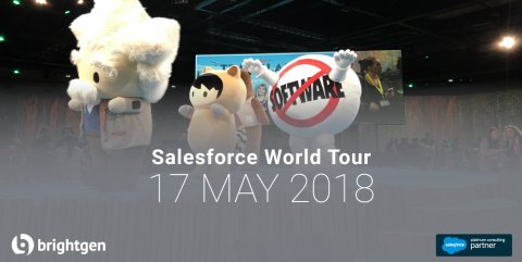 BrightGen's tweet photo. It's just one week until #SalesforceTour London. Read our top tips to make the most of such a busy day! #BrightFORCE #TeamBrightGen https://t.co/bh63owqKk9 https://t.co/Y4lolQcCSw