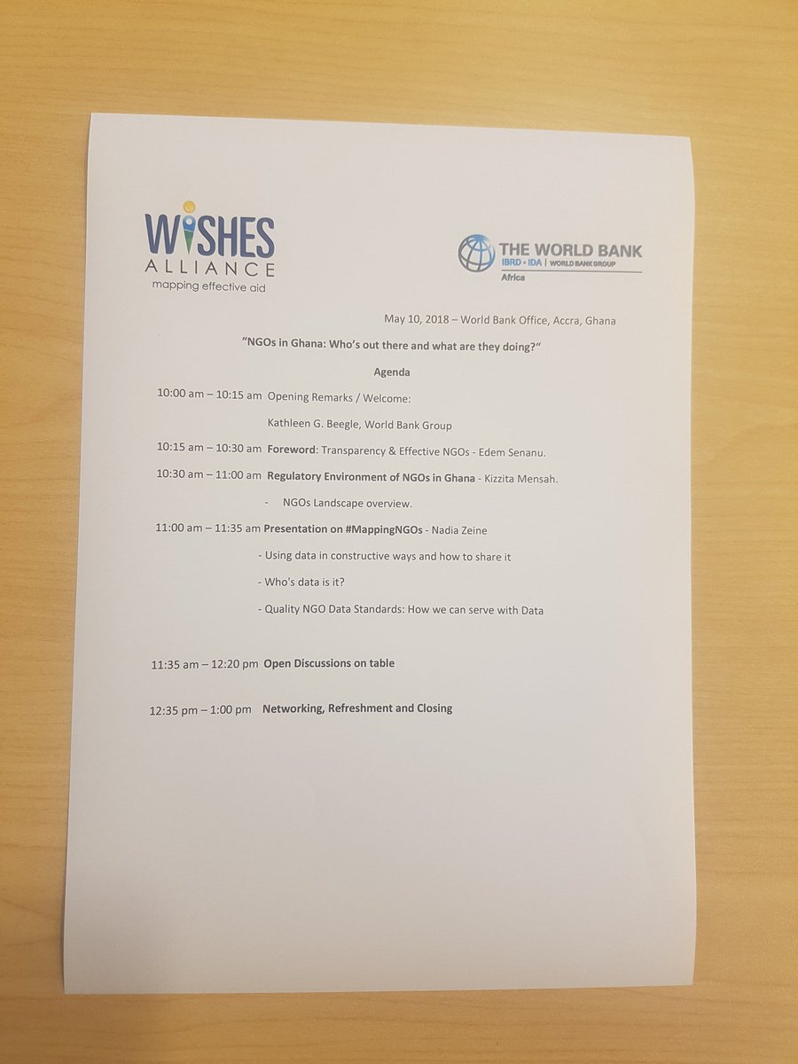 upside_social's tweet photo. Currently @WorldBankAfrica #Ghana office for a roundtable discussion on #NGO data mapping in the country - a crucial and innovative approach to monitor aid effectiveness initiated by @WishesAlliance. https://t.co/ghiZxh7Dw8