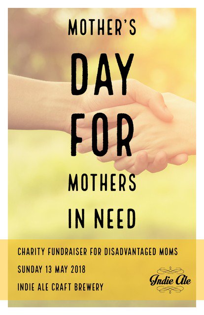 ale_indie's tweet photo. Don’t forget to join us on Sunday for Mother’s Day in support of mothers in need. We will be donating a portion of our sales and providing baskets for donations of toiletries, clothing, blankets and the like. Make a difference this Mother’s Day! https://t.co/NbPUrQ1jmO