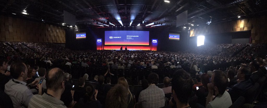 adamwilcoxx's tweet photo. Wow - 12,000 @awscloud clients &amp; partners @ their UK summit today! Drop me a msg if you are here to meet up! If not, let’s join the revolution together! #AWSSummitlondon @TechDataCloud @Tech_Data https://t.co/Thve3PFFsH