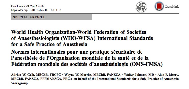 wfsaorg's tweet photo. We're pleased to announce the @wfsaorg International Standards For A Safe Practice of Anaesthesia have been updated &amp; co-published with @WHO for the first time. A great achievement for #globalanaesthesia as a key component of #globalhealth! Read them here: https://t.co/QDqKu5Rvjx https://t.co/jyfis6qWHM