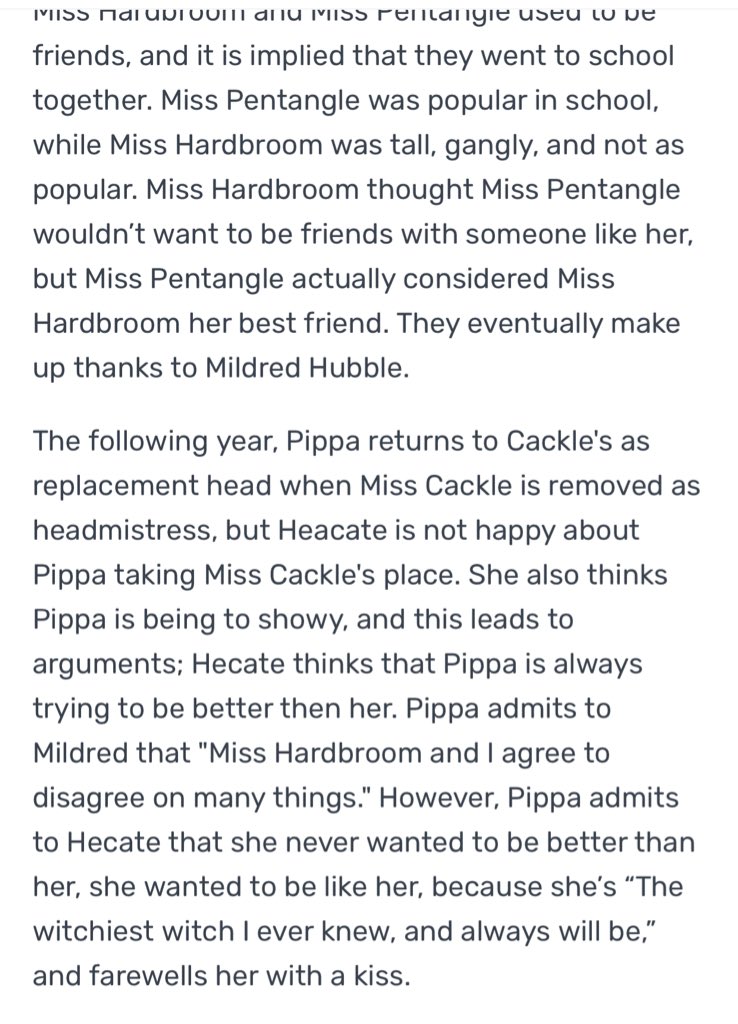 kashymcgrasq's tweet photo. There is no hetero explanation for this... #HicSqueak #hecatehardbroom #pippapentangle #theworstwitch https://t.co/9V82XMQGAt