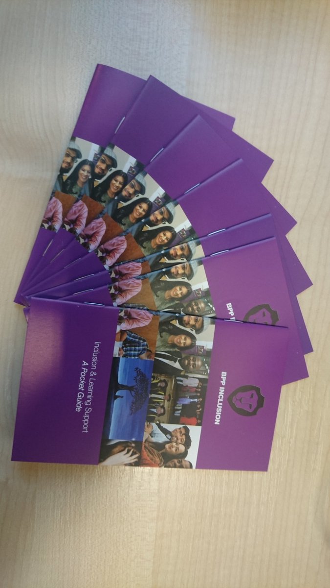 BPPinclusion's tweet photo. Pick up a copy of our mini guide to Inclusion at BPP @BPPStudents covering Disability support, Metal Health and Equality https://t.co/XxJTZUoR0T