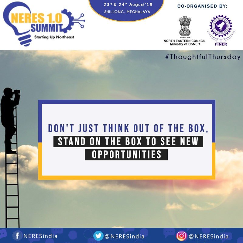 NERESindia's tweet photo. #ThoughtfulThrusday: Get comfortable with the weird if you want real ideas to emerge!
#neres #startingupnortheast #entrepreneur #india #startup #finer #guwahati #thoughtful #commitment #possibilities #ideas #opportunities #business #investors #transformationthursday https://t.co/HwaTXN8tG0