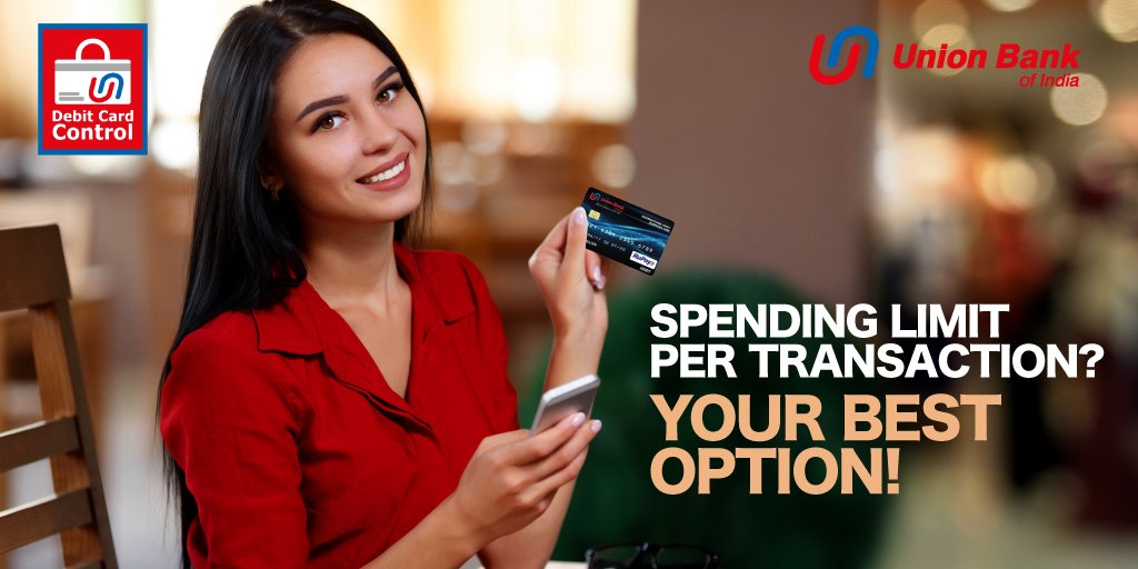 UnionBankTweets's tweet photo. A perfect way to get control on your own spending limits, set your transaction limit as per your choice with the unique #UnionBankOfIndia #DebitCardControl #MobileApp https://t.co/QtCqgAvbf5