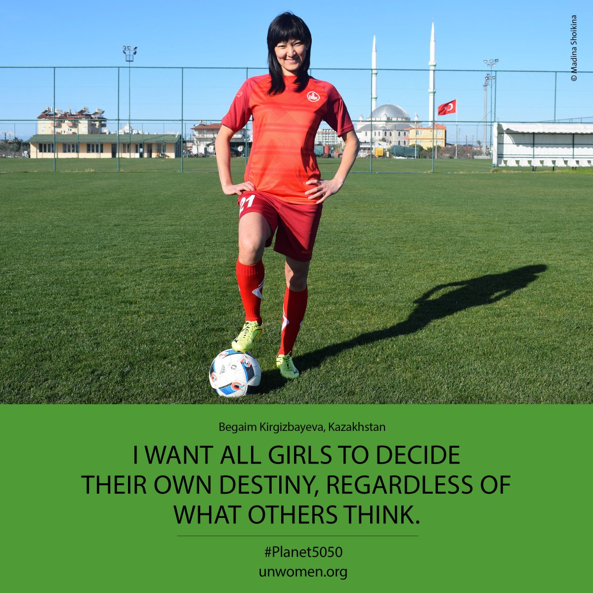 UN_Women's tweet photo. Don’t let society tell you who you have to be. You know what’s right for you. #Planet5050 https://t.co/qoO2MjvM2h