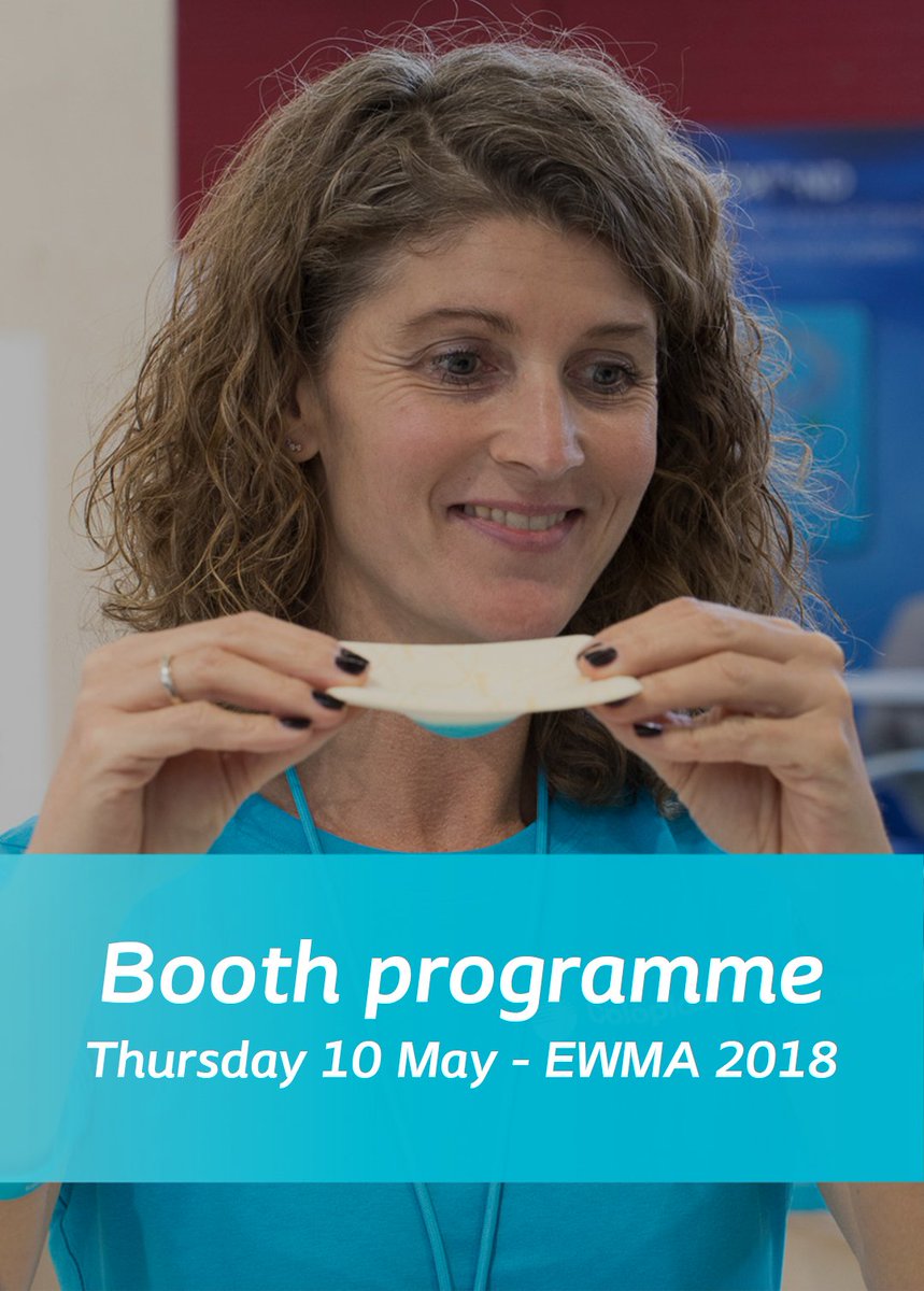Coloplast_WCare's tweet photo. Join us today at #EWMA2018 at our knowledge corner where our guest speakers Madeleine Flanagan and Emmy Muller-Sloof will be addressing topics such as the #CaseReportChallenge, the #TriangleOfWoundAssessment plus much more. https://t.co/6h3oLLDm3i