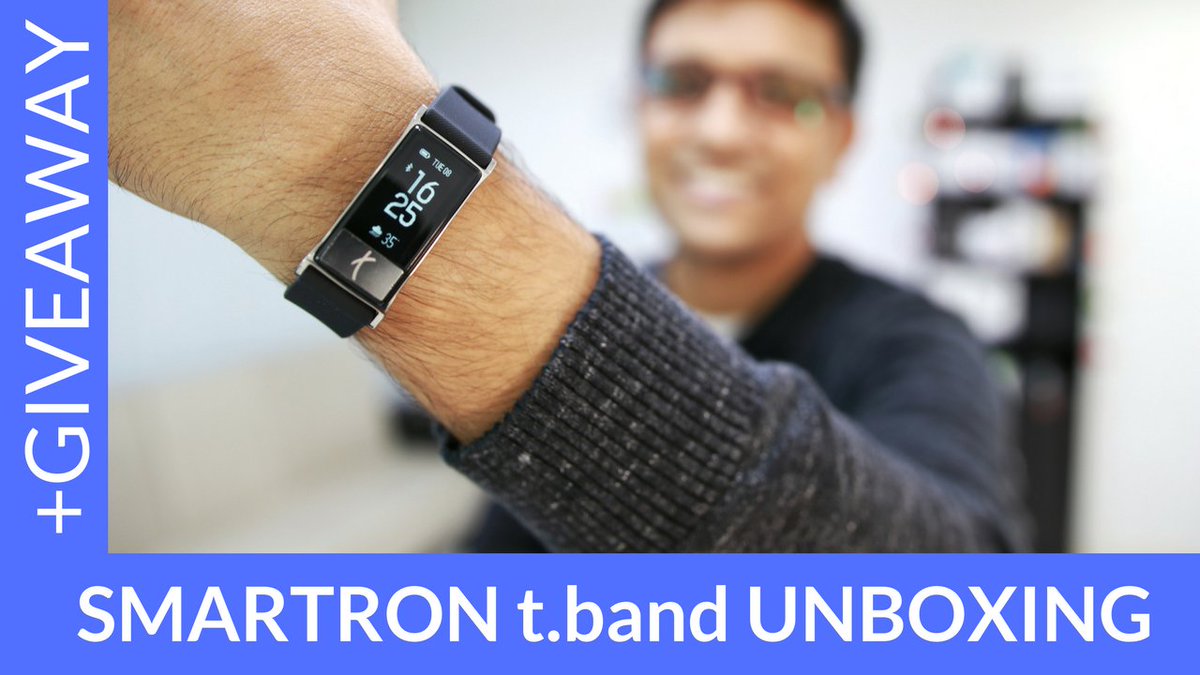 New t.band from <a href="/smartronindia/">Smartron</a> launched.

Here's our Unboxing &amp; Giveaway - youtu.be/0r1YBijJx4U
(Win 5 Bands on PhoneRadar)
Retweets Appreciated