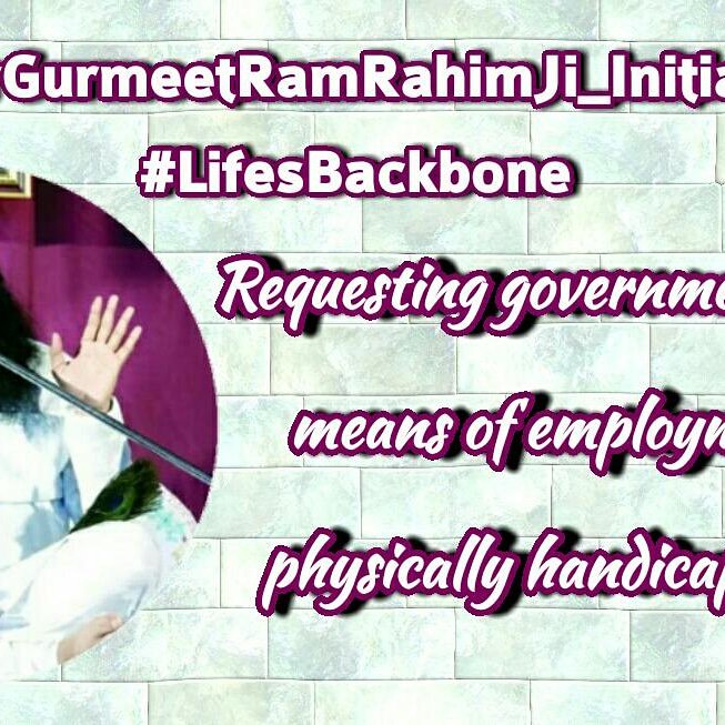 Amaninsa19's tweet photo. #SaintDrGurmeetRamRahimJi_Initiative116
#LifesBackbone https://t.co/Qj12ILvuAy