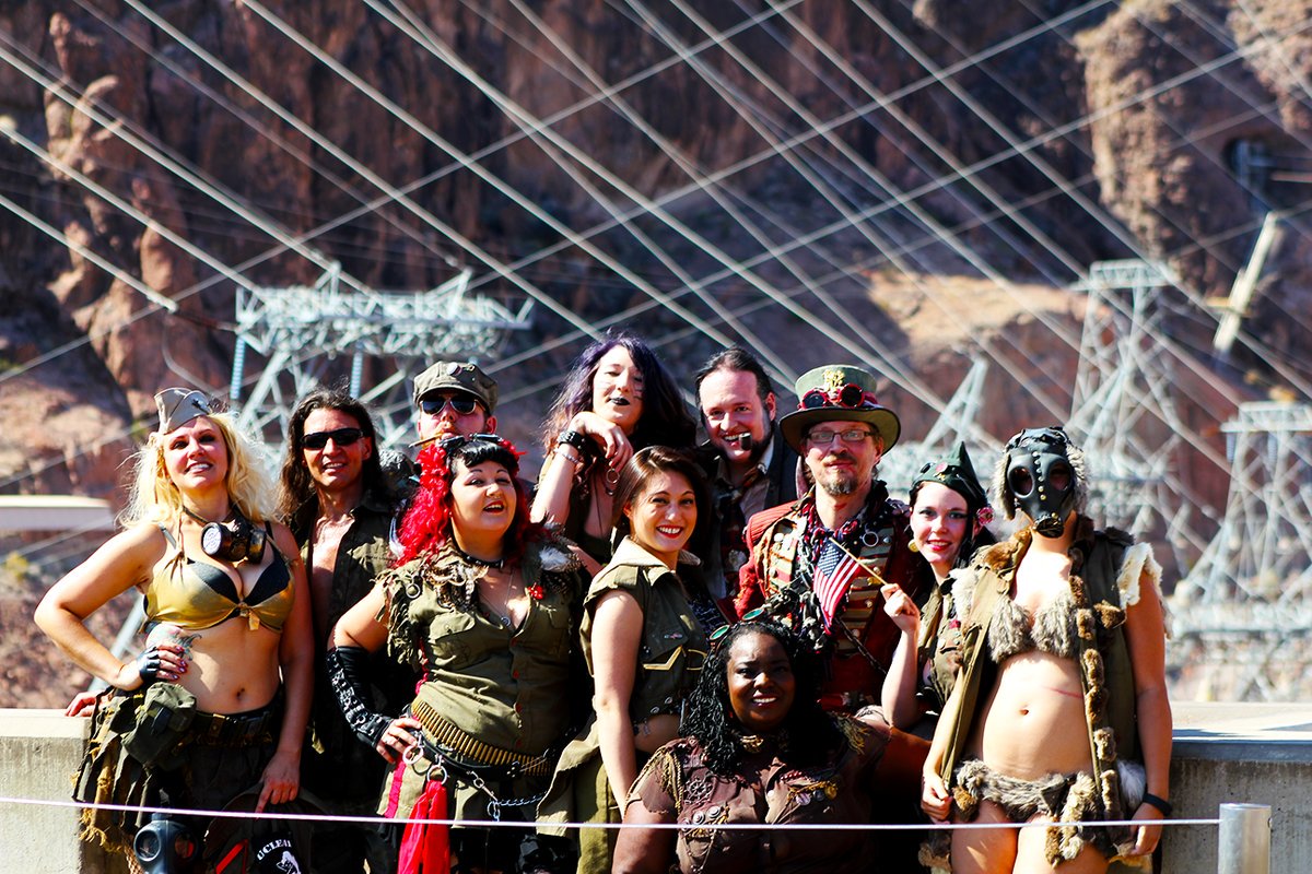 NBombshells's tweet photo. Bombshells are armed and ready for @UraniumSprings! #wasteland #wastelandweekend #apocalypse @XBOMRadio https://t.co/V4Getw6jQN