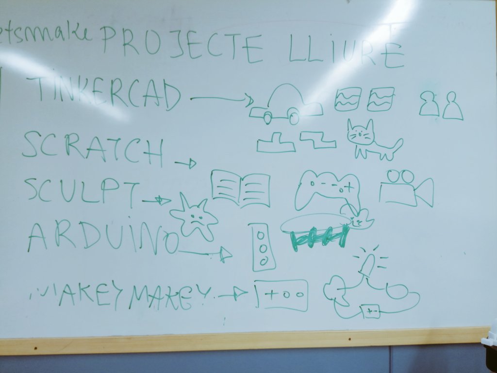 weareLetSMake's tweet photo. Creant projectes, veient quines eïnes que hem utilitzat i fent pluges d'idees https://t.co/ghWwzB5G7a